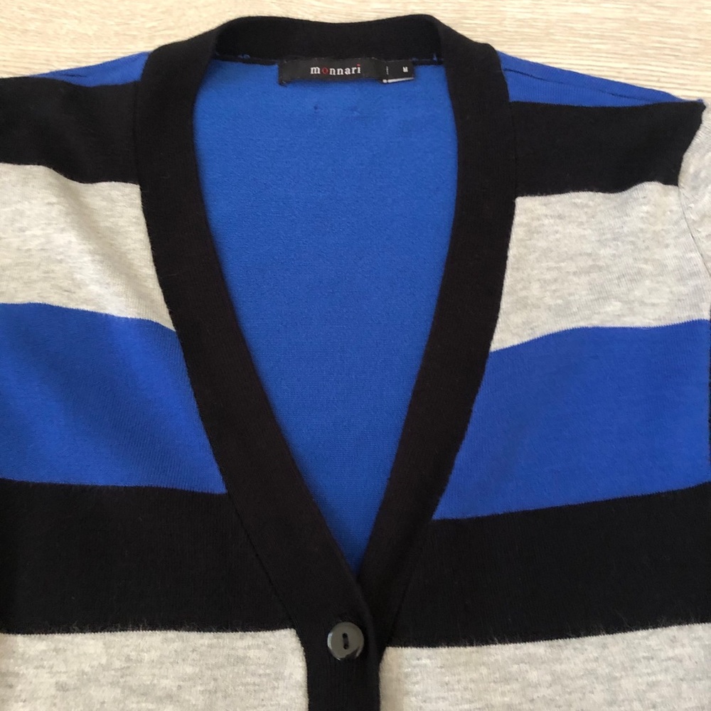 Monnari Buttoned Color-Block Striped Cardigan - image 7